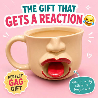👅 Zábavný keramický hrnček s jazykom – smiech v každom dúšku! ✨