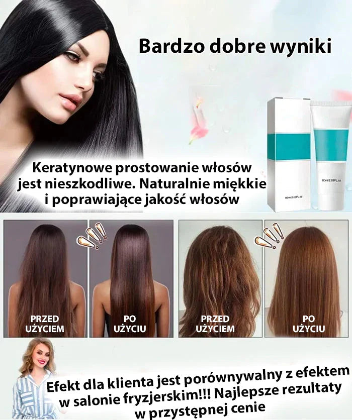 （🔥Kúp 1 a dostaneš 1 zadarmo🔥）Krém na narovnávanie vlasov s keratínom
