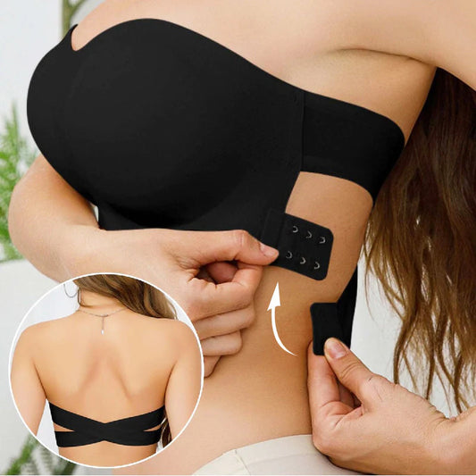 👙 Bezramienková podprsenka s krížovým zapínaním na boku – spoľahlivá opora 🪄
