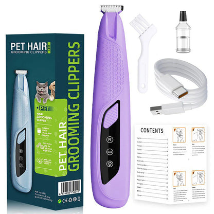 🐾 Presný zastrihávač labiek pre maznáčky– LED svetlo + Bezpečná keramická čepeľ! 🐶