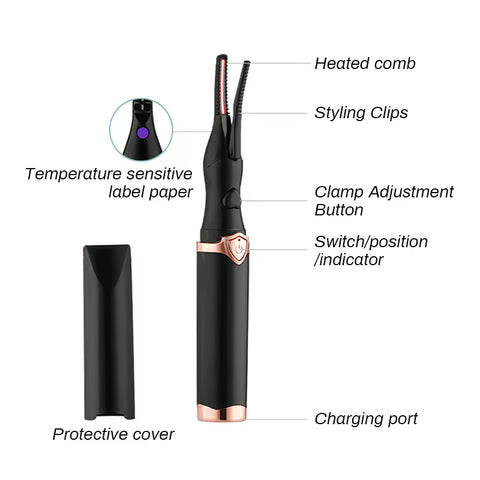 Elektrická kulma na riasy pre okamžitý glamour ✨ Žmurkni a oslňuj!