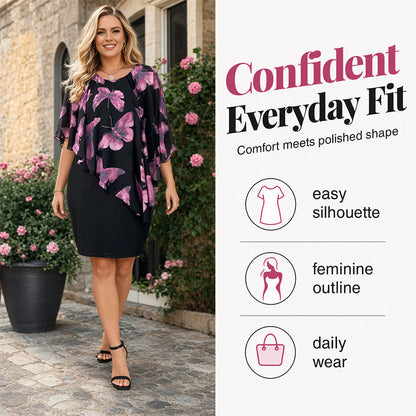 🌺 Elegantné kvetinové šaty s plášťom – štýl pre každú príležitosť! 👗