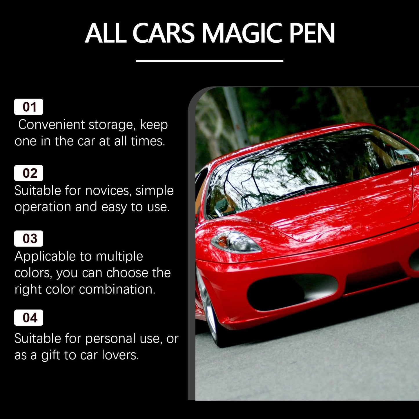 5 ml All Cars Magics – pero na odstraňovanie škrabancov z auta, vodovzdorné, profesionálne opravné pero na škrabance, nástroje na opravu a starostlivosť o auto