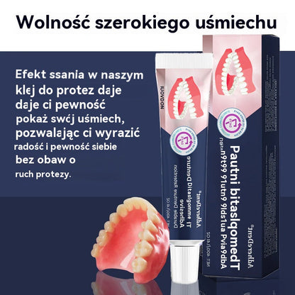 👨🏻‍⚕️Lepidlo na zubné protézy AdhereDent® – stabilita a prirodzené pohodlie pri nosení