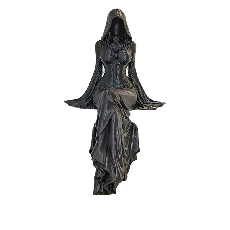 🖤 Vnes do svojho domova temnú eleganciu – detailne prepracovaná gotická socha Bohyne smrti ✨