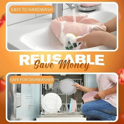 🍳Silikónový plech na pečenie do fritézy – bezpečný, odolný a perfektný pre zdravé jedlá! ✨