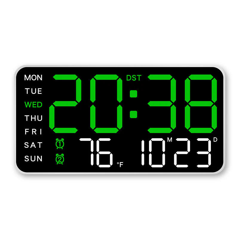 🕒 Veľké LED hodiny všetko v jednom – prehľadne doma teraz! 😍