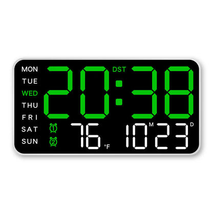 🕒 Veľké LED hodiny všetko v jednom – prehľadne doma teraz! 😍