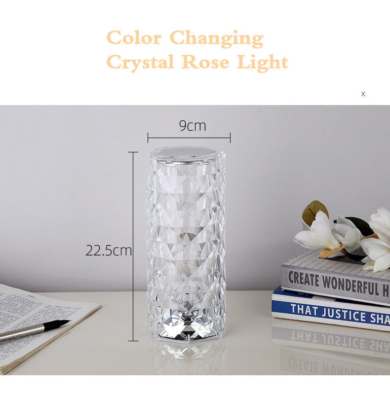 Dotyková lampa Rose Crystal