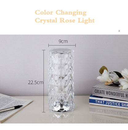 Dotyková lampa Rose Crystal
