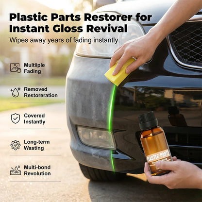 🚗 Obnovte vybledlé plasty na autě na hlubokou černou jako nové – za pár minut! ✨