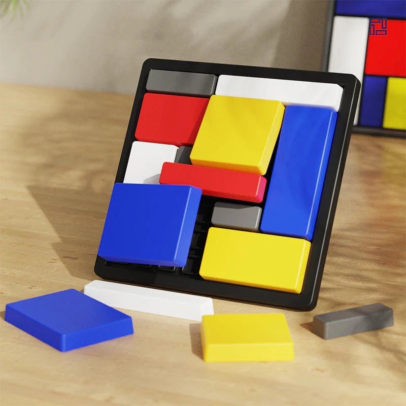 Kreatívna logická hra s geometrickými blokmi