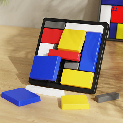 Kreatívna logická hra s geometrickými blokmi