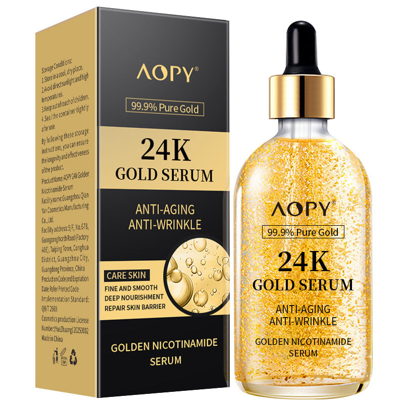 🌟 24-karátové zlaté sérum proti starnutiu – regeneruje, rozjasňuje a udržiava mladistvý vzhľad pleti! 🌟