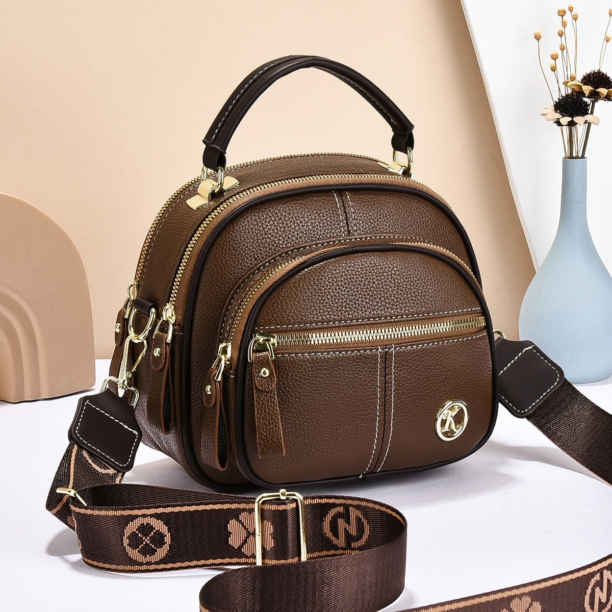 💼 Viacpriehradková Taška Z Umelej Kože – Štýl A Praktickosť V Jednom! 👝