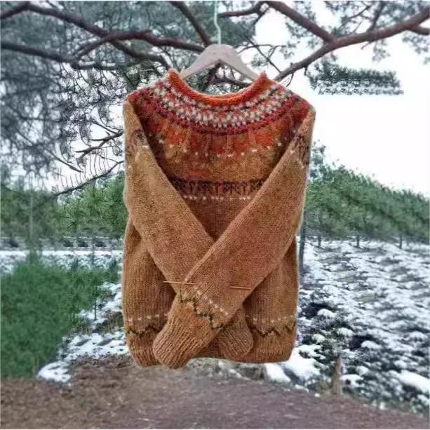 ✨ Dámsky Pletený Pulóver – Teplo + Styl Pre Každú Sezónu! 🧶