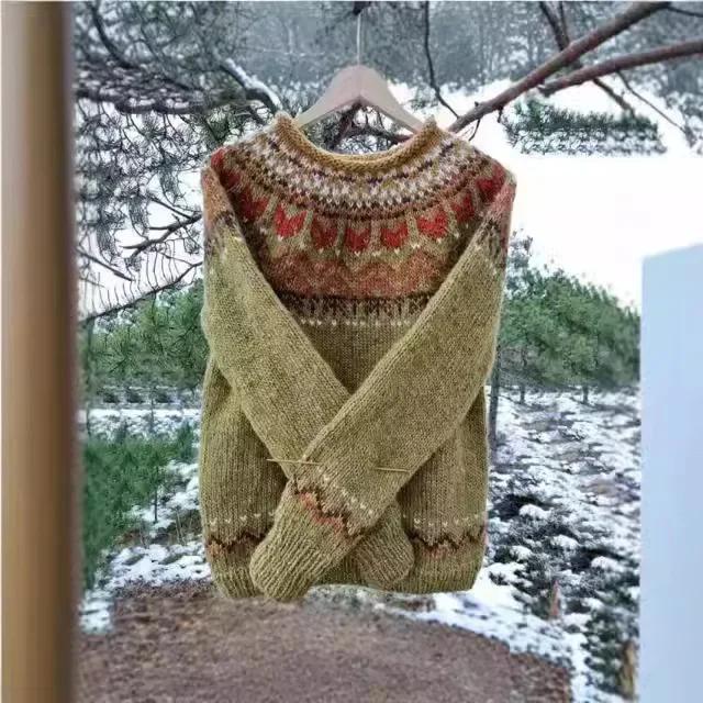 ✨ Dámsky Pletený Pulóver – Teplo + Styl Pre Každú Sezónu! 🧶