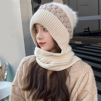 🧣 Dámska Pletená Čiapka S Veveričkou – Teplota A Šik Pre Celú Zimu! ✨