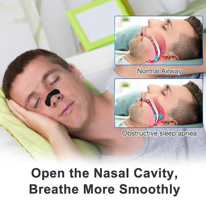 ✨Športové nosové pásiky plus lepiace nosové pásik—Lepšie Dýchanie Pre Spokojný Spánok! 🫁