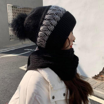 🧣 Dámska Pletená Čiapka S Veveričkou – Teplota A Šik Pre Celú Zimu! ✨