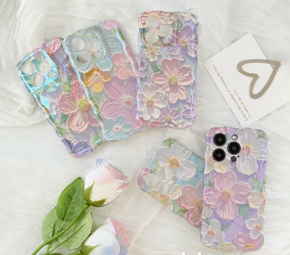 🌟 Oil painting flower phone case– Štyl + Ochrana + Darček Pre Milovníkov Umenia! 🌸