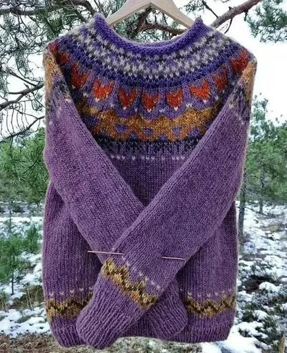 ✨ Dámsky Pletený Pulóver – Teplo + Styl Pre Každú Sezónu! 🧶
