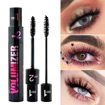 👀 4D Dvojitá Maskara – Dlhá + Hustá + Voděodolná + 2 Effekty v 1! ✨