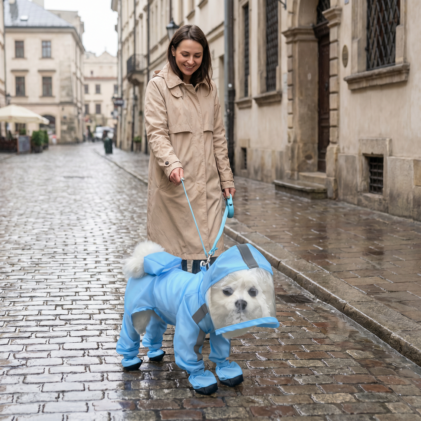 🐶 Pláštenka pre psov do dažďa – suchý a šťastný maznáčik! 🌧️