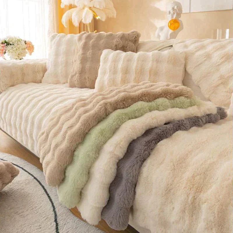 🛋️  Krásny a pohodlný pokrýv na pohovku: Mäkky, protišmykový – pre útulný dom!✨