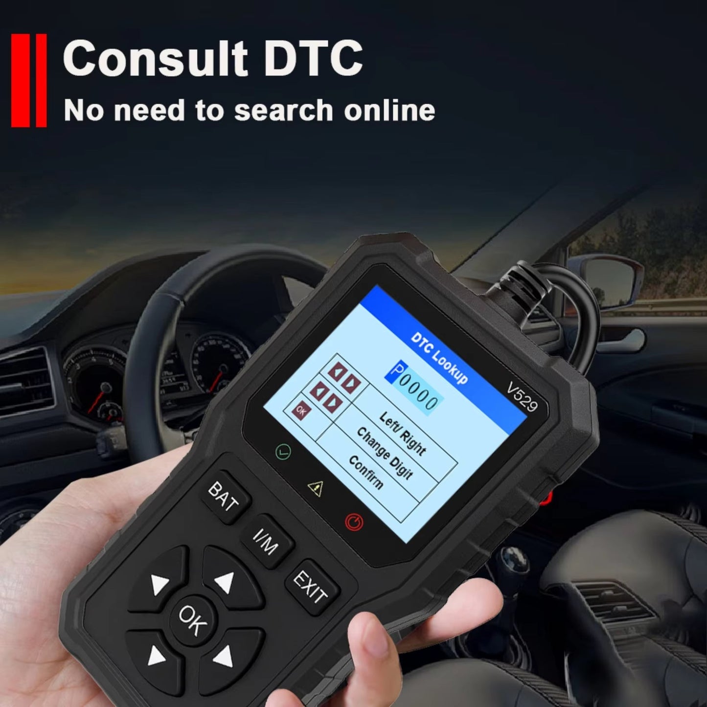 🚗 OBDII Diagnostický Skener V529 – Číta Kódy + Reálny Dátový Tok + 10 Jazykov! ✨