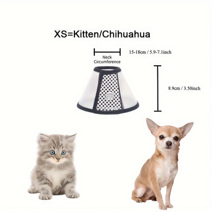 🐾 Alžbetínsky golier– Všetky veľkosti, priehľadný a umývateľný! 🐱🐶