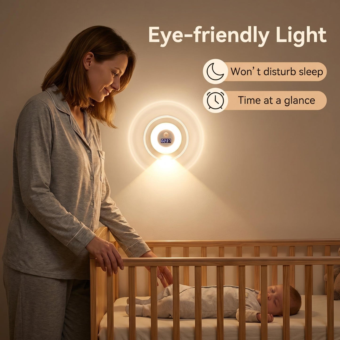 Časovo obmedzená ponuka – inteligentné LED hodiny s nočným osvetlením a snímačom pohybu