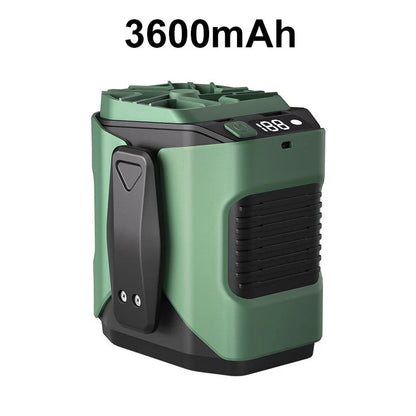 🌀 Stojanový ventilátor 6000 mAh – multifunkčný, s nastaviteľným uhlom 🌬️⚡🏖️