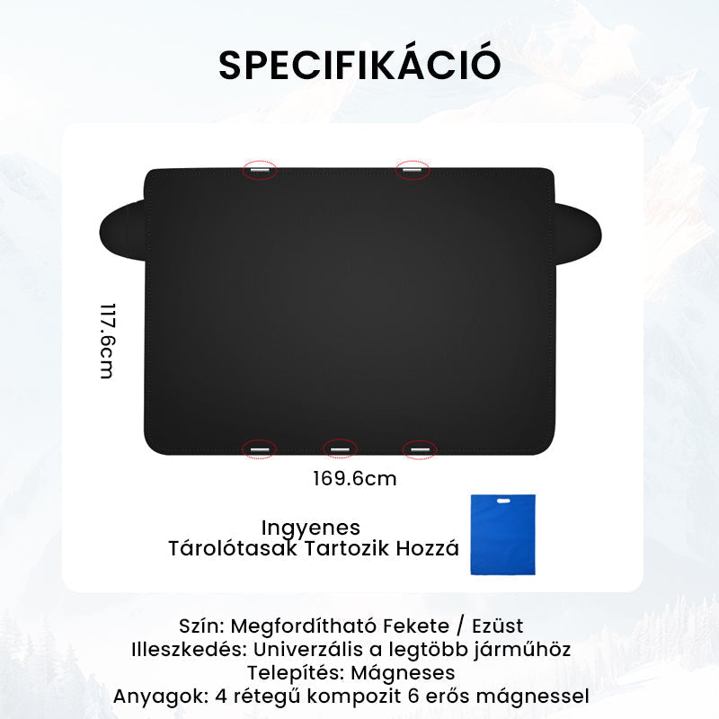 ❄️ Magnetický štít proti snehu na auto – žiadne odhrabávanie! ✨
