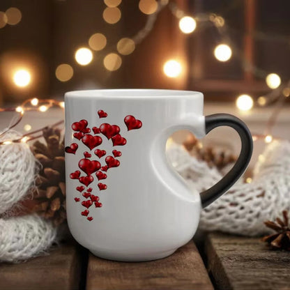 ☕ Magický hrnček meniaci farbu so srdcom – Romantika v každom dúšku! ✨