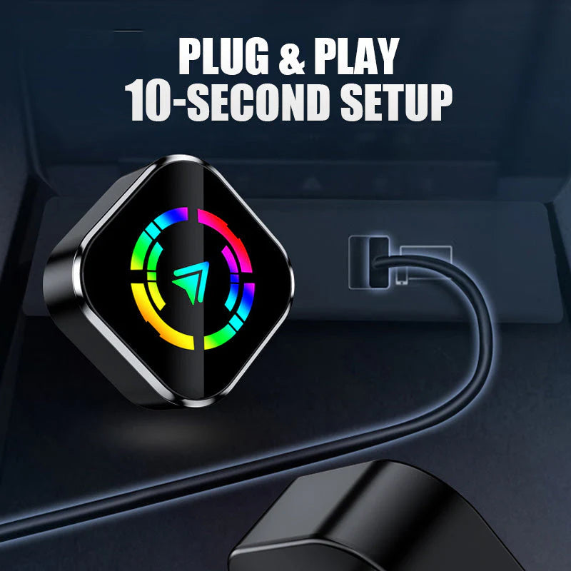 🚗 2v1 Bezdrôtový Adaptér Pre iPhone & Android Auto – Bez Káblov, Viac Bezpečnosti! 📲