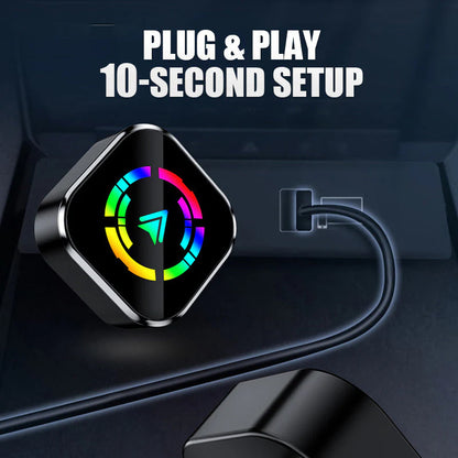 🚗 2v1 Bezdrôtový Adaptér Pre iPhone & Android Auto – Bez Káblov, Viac Bezpečnosti! 📲
