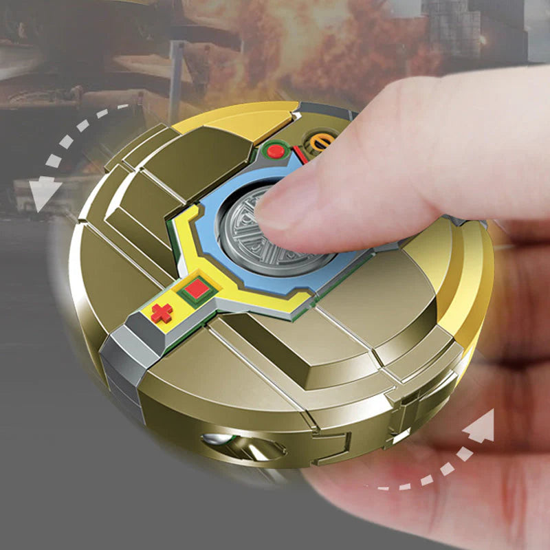 🤖 Transformovateľný prstový spinner – 2 hry v 1, zmierni stres a rozbav sa!