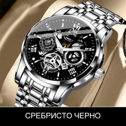 ⌚ Pánske Automatické Hodinky – Vodotesnosť + Elegancia! 💼