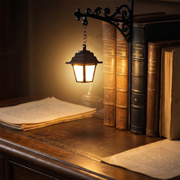 🏮 Retro lampa na knihy s osvetlením – štýl a poriadok v jednom! 📚