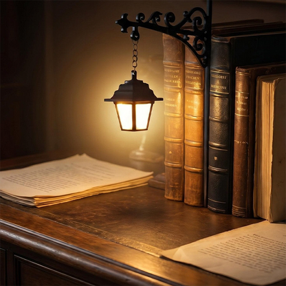 🏮 Retro lampa na knihy s osvetlením – štýl a poriadok v jednom! 📚