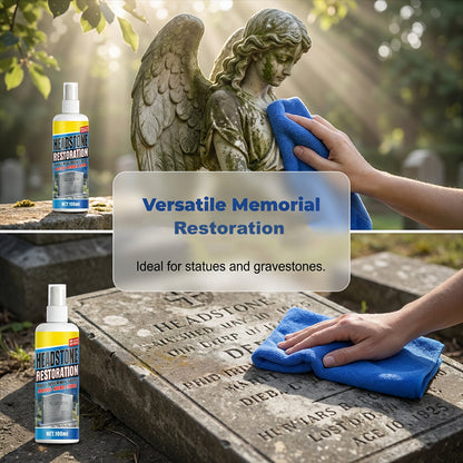 🧼 Čistiaci sprej na náhrobné kamene – rýchle odstránenie machu a škvŕn 🌿