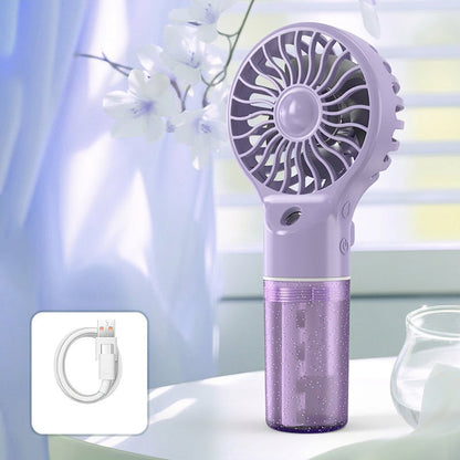 ❄️ Ruční ventilátor s mlhou – chlad a svěžest na dosah ruky!