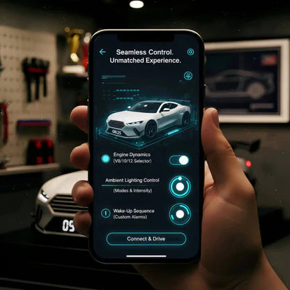 📢📢60 % ZĽAVA !!🎅【🎁Najlepší vianočný darček🎁】🎄Hypercar budík –🏎️GTR Realistické efekty motora a svetla