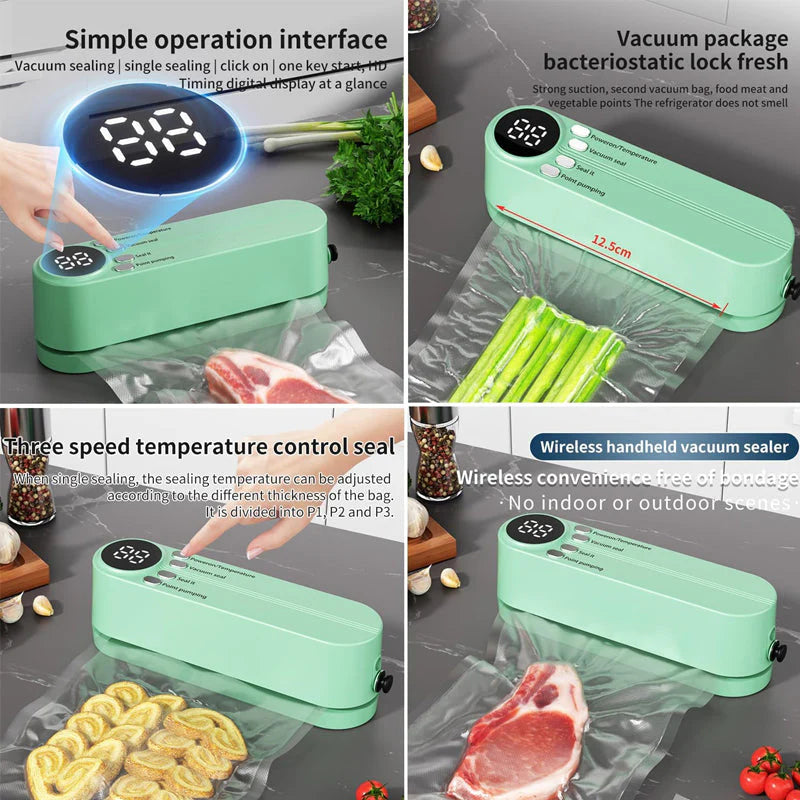 【🥩Udržte potraviny čerstvé a rozlúčte sa so zápachom z chladničky!】Mini bezdrôtový vysávač