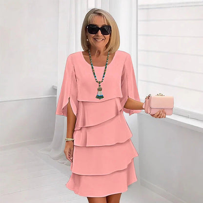 👗 Elegantné šaty s volánmi na rukávoch – Pohodlie & sofistikovaný štýl celý deň! ✨