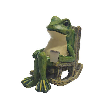🐸Dekorácia v podobe žabky na hojdačke s solárnym panelom