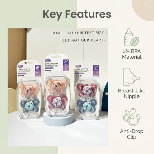 🍼✨ Silikónový cumlík s klipom – ako mamičkino prsie, bezpečný a praktický!