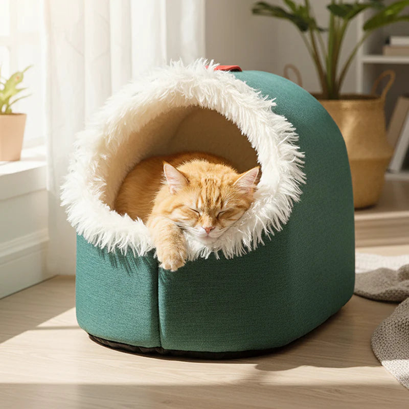 🐱🐶 Zimové legowisko pre domáce zvieratá – przytulné, teplé a ideálne pre psy, mačky a králiky! 🌟