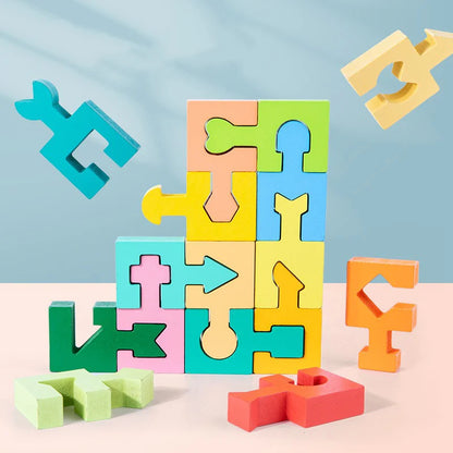 👶 Drevené Puzzle Pre Batoľatá – Vzdělání S Záľubou, Rozvoj S Zabavou! 🧠